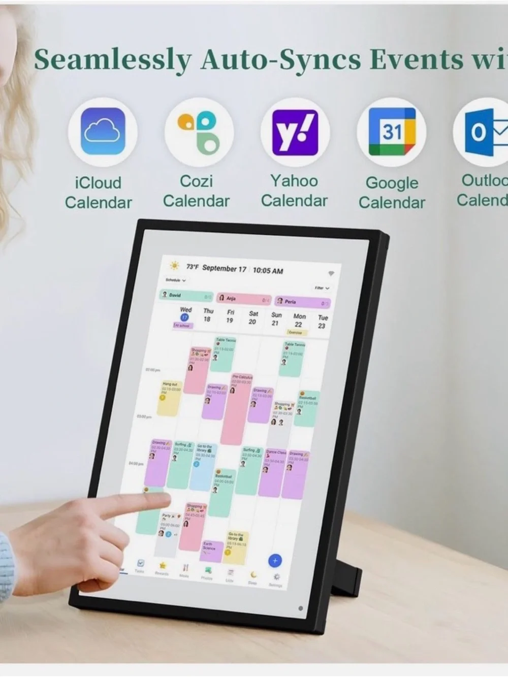Smart Digital Calendar, 10.1” HD Smart Touch Screen